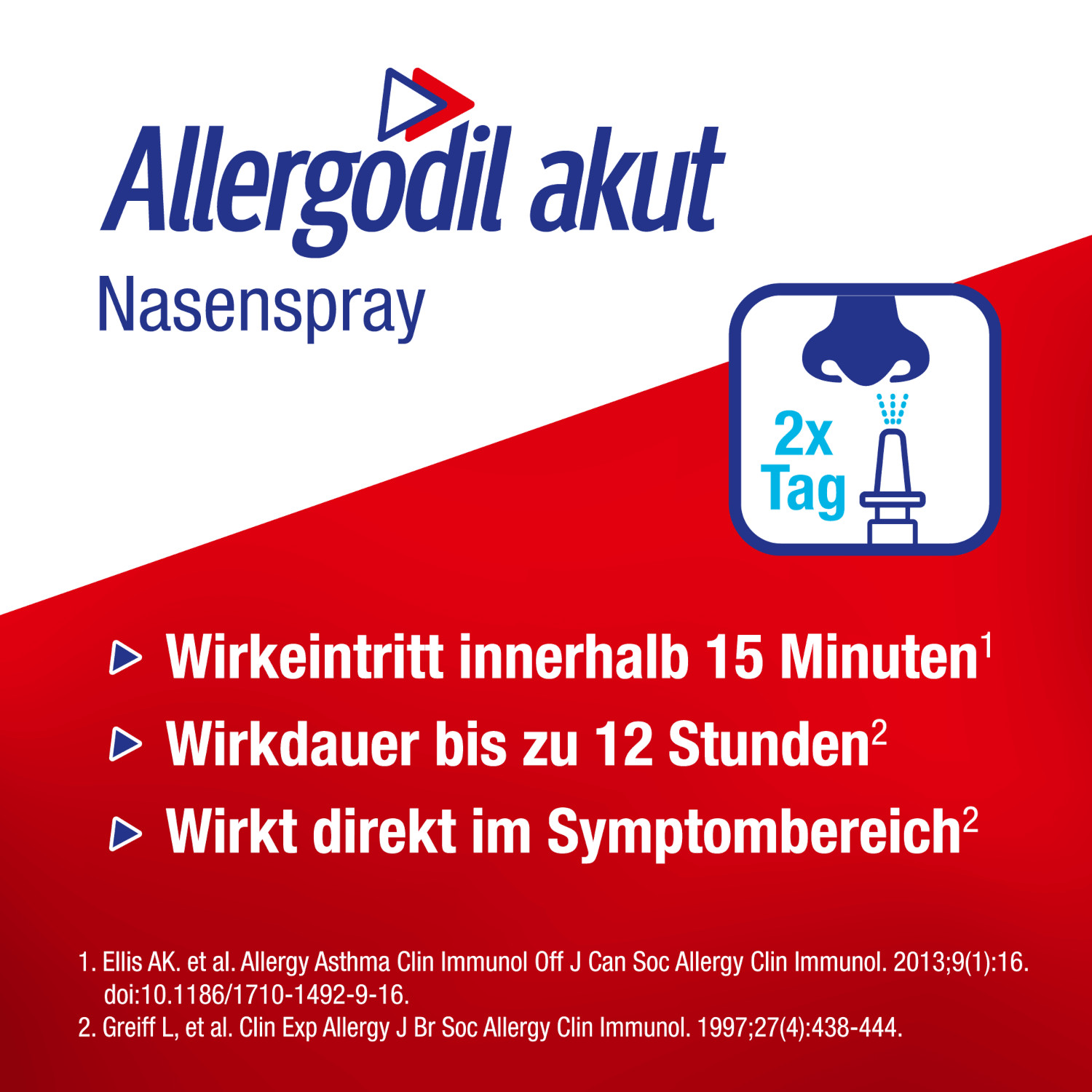 Allergodil akut Duo Antiallergikum  1 St Kombipackung