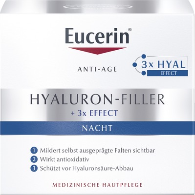 Eucerin ANTI-AGE HYALURON-FILLER + 3x EFFECT NACHT + 5€ Rabatt* 50 ml