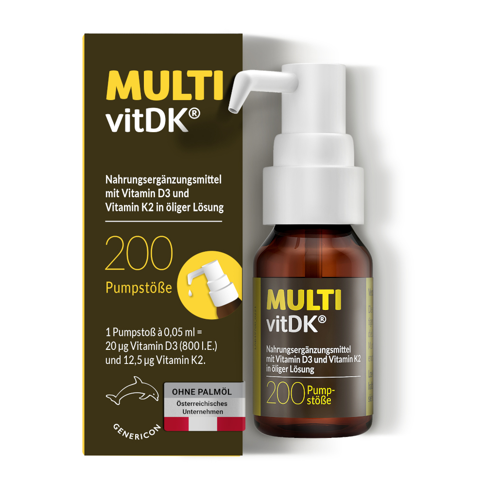 MULTI vitDK Vitamin D3 + K2 10 ml Pumplösung