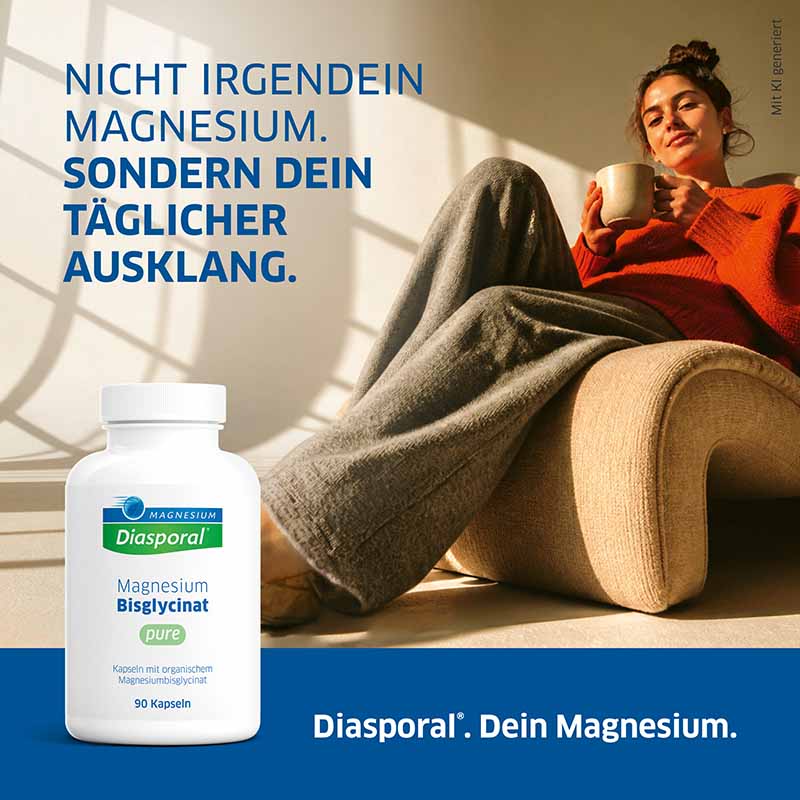MAGNESIUM Diasporal Magnesium Bisglycinat pure 90 St Kapseln
