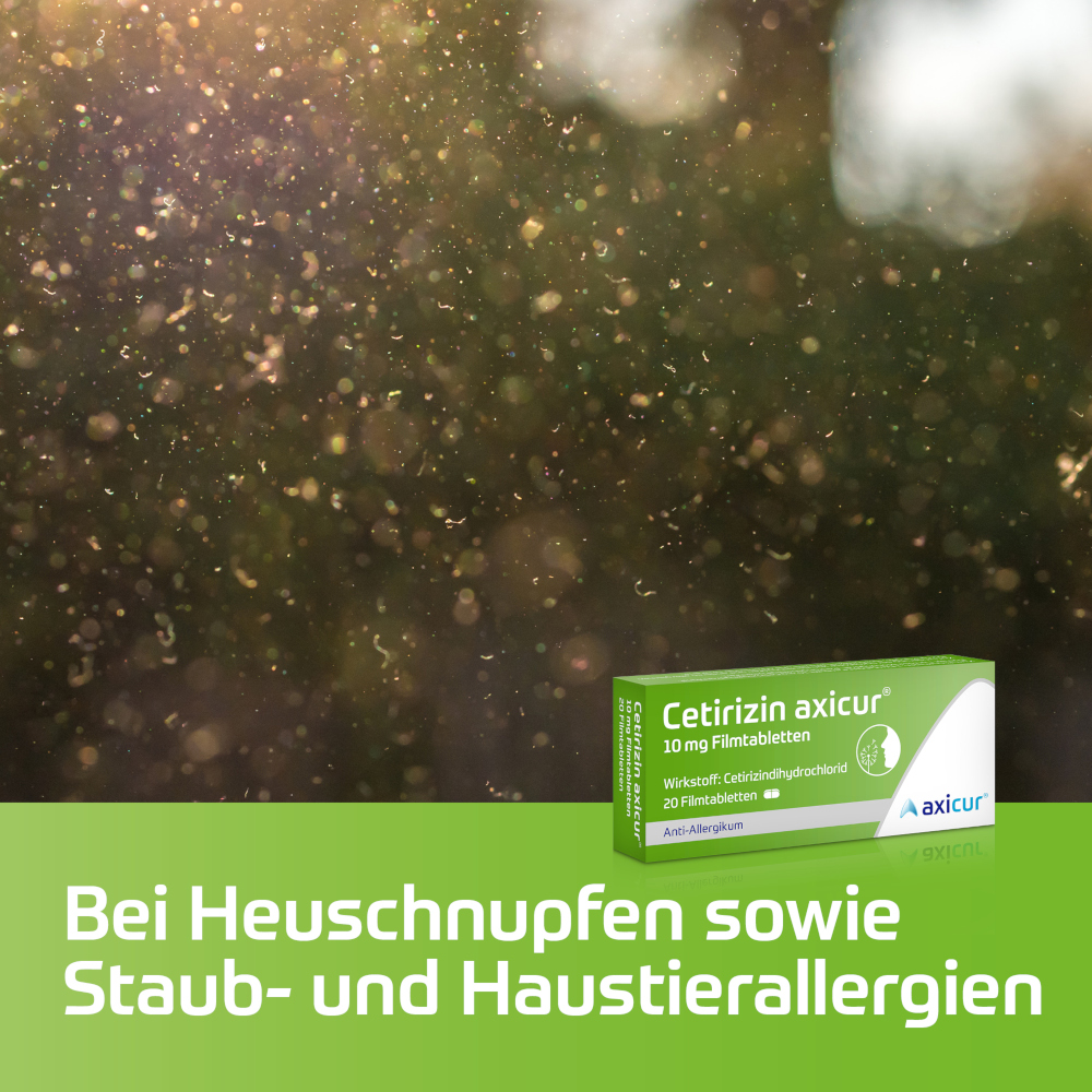 Cetirizin axicur 10 mg  100 St Filmtabletten