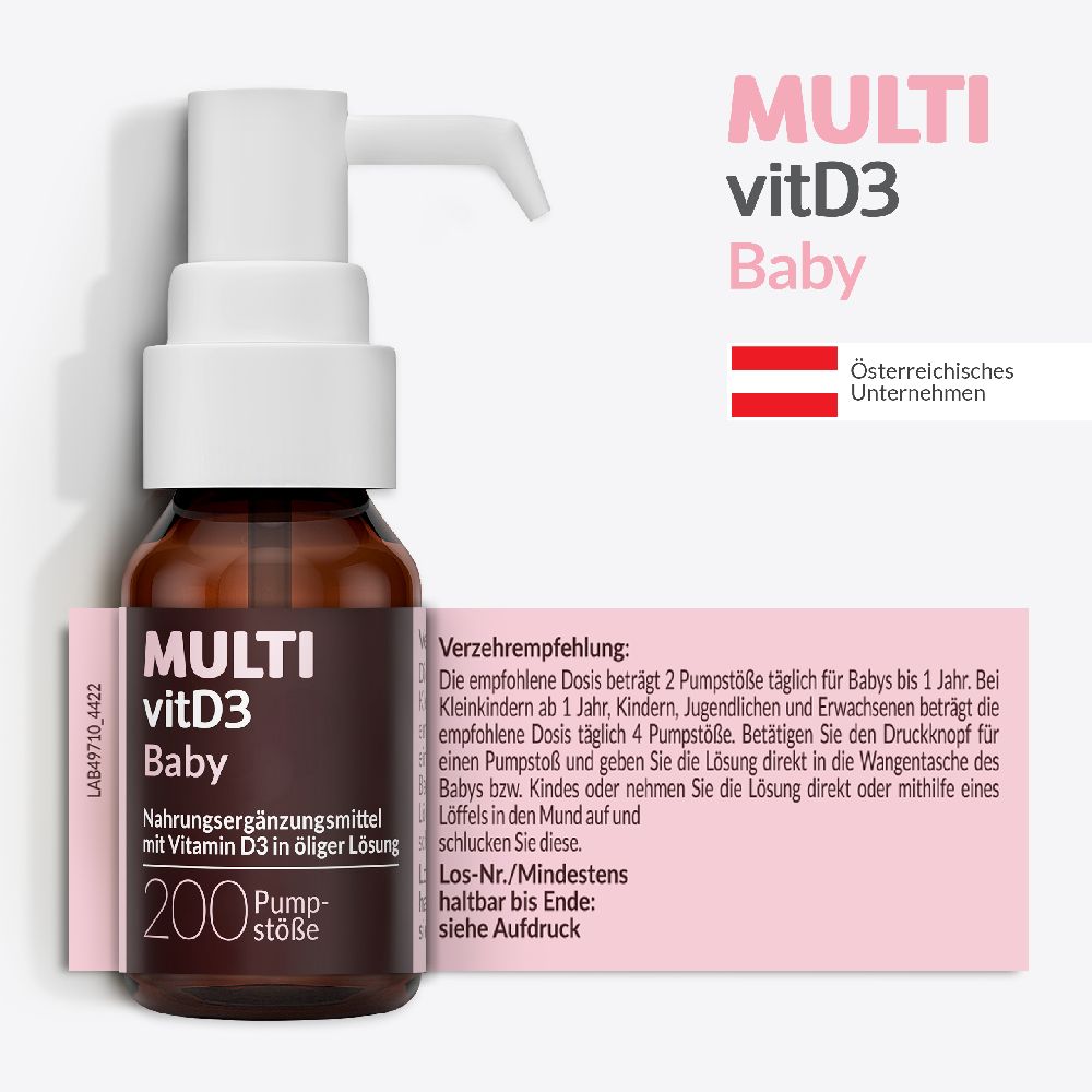 MULTIvitD3 Baby 10 ml Pumplösung