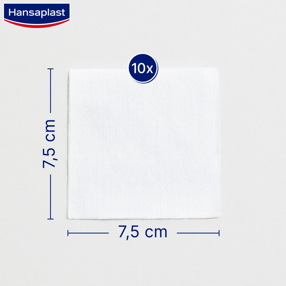 Hansaplast SOFT KOMPRESSEN 7,5 x 7,5 cm 5X2 St Pflaster