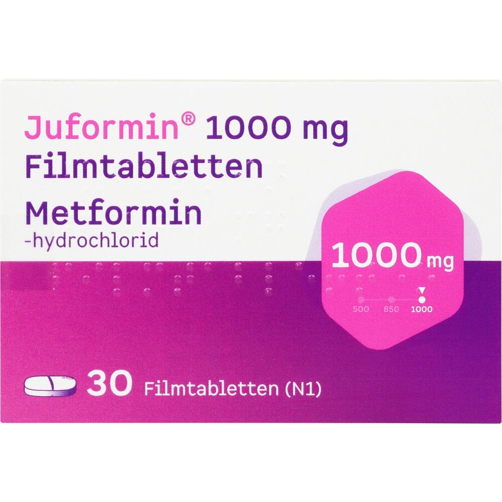 Juformin 1000 mg 30 St Filmtabletten