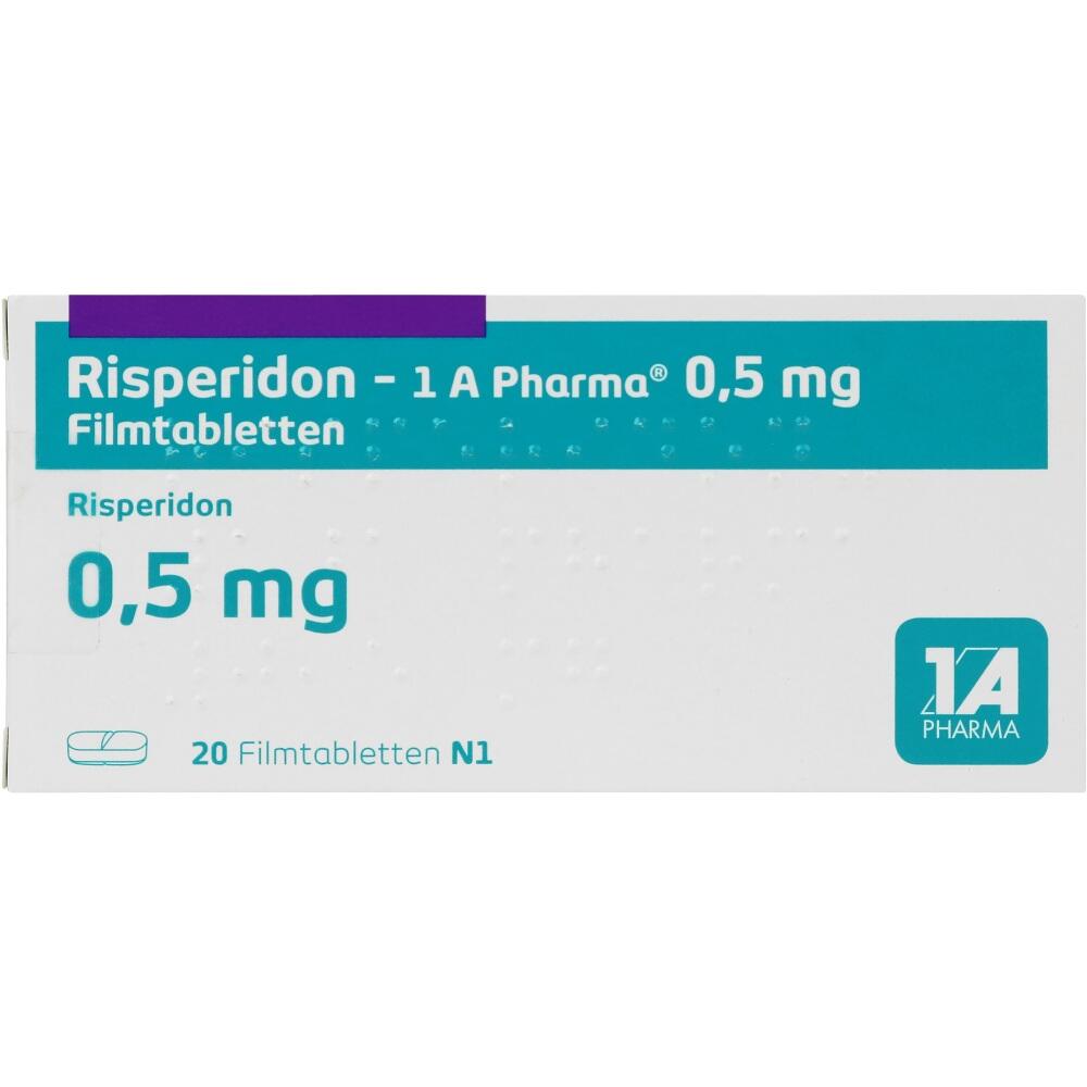 Risperidon-1 A Pharma 0,5mg 20 St Filmtabletten