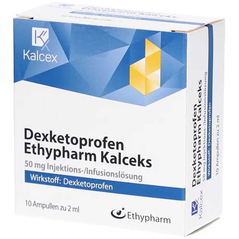 Dexketoprofen Ethypharm Kalceks 50mg  10X2 ml Injektions-/Infusionslösung