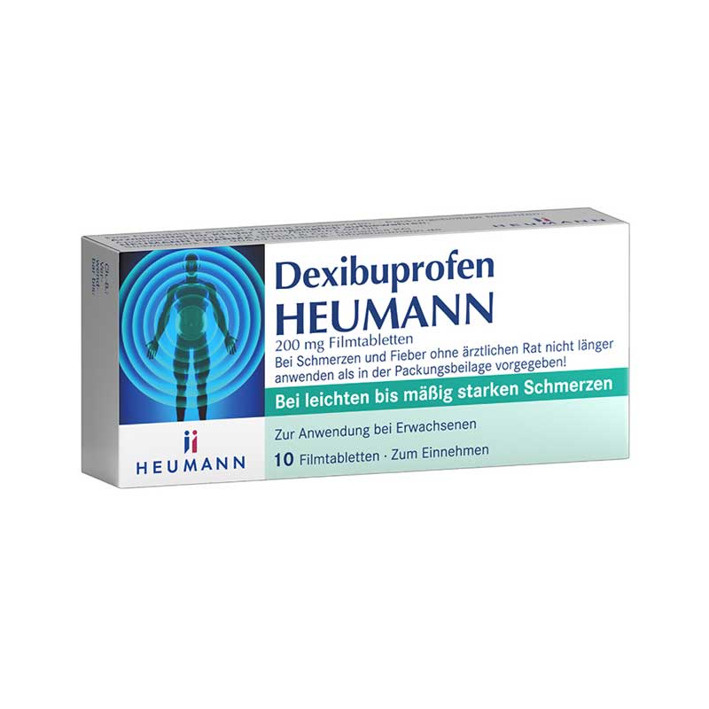 Dexibuprofen HEUMANN 200 mg 10 St Filmtabletten