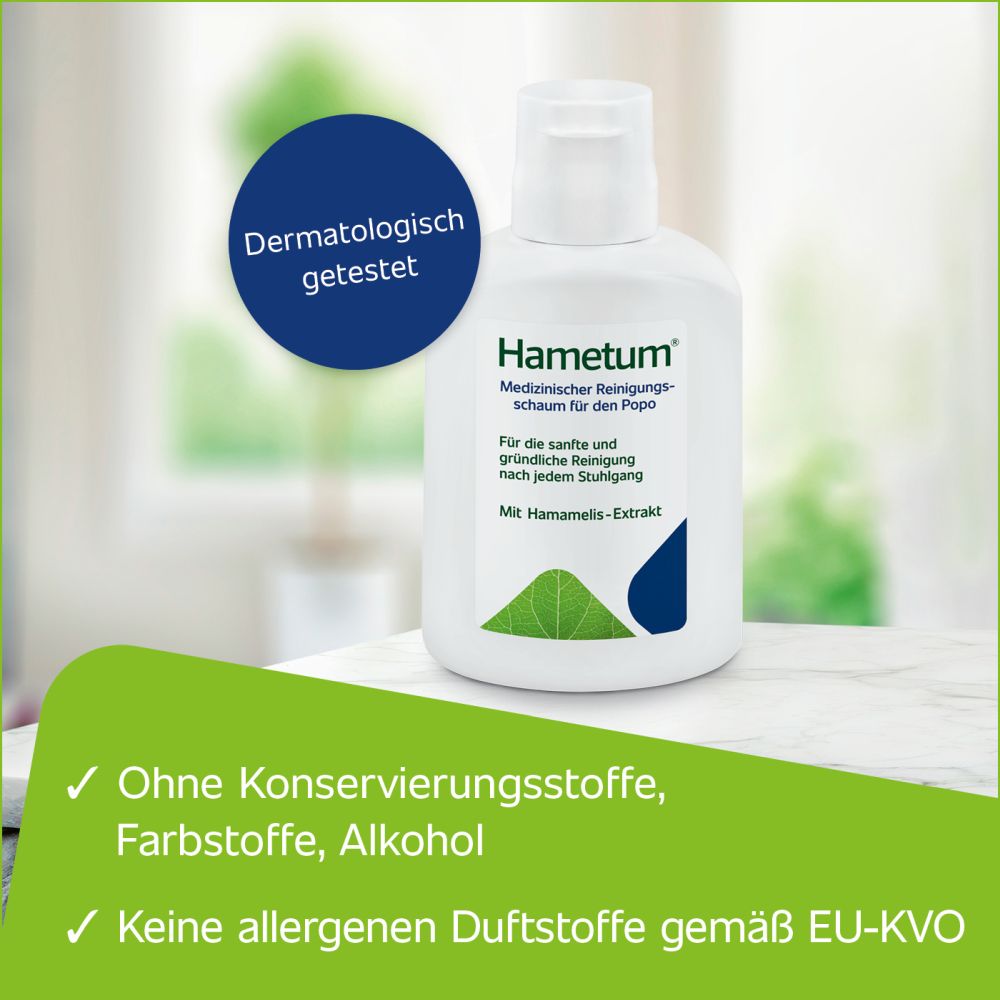 Hametum Medizinischer Reinigungsschaum 100 ml Schaum