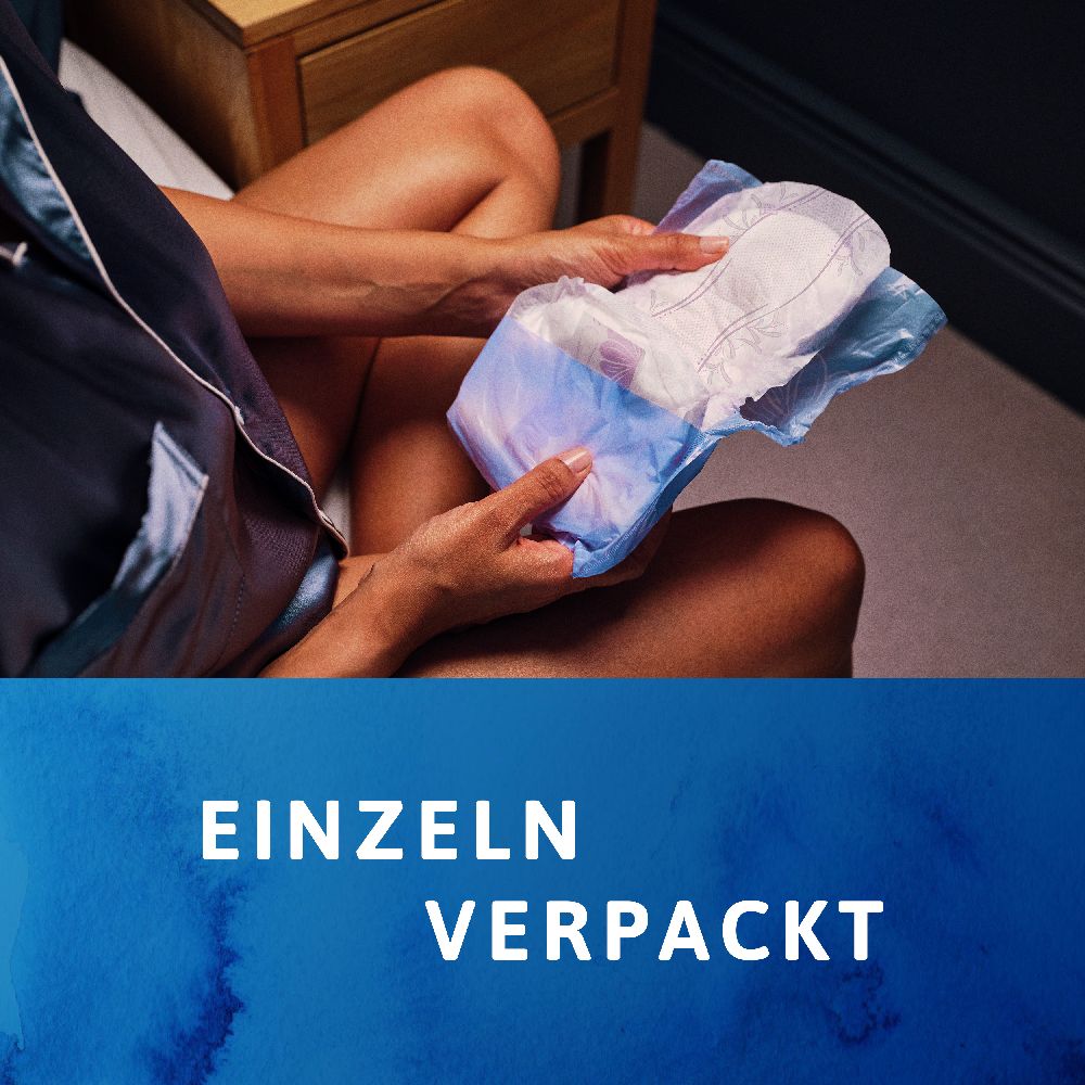 TENA LADY NIGHT PADS discreet protect+ MAXI NIGHT Inkontinenz Einlagen 12 St