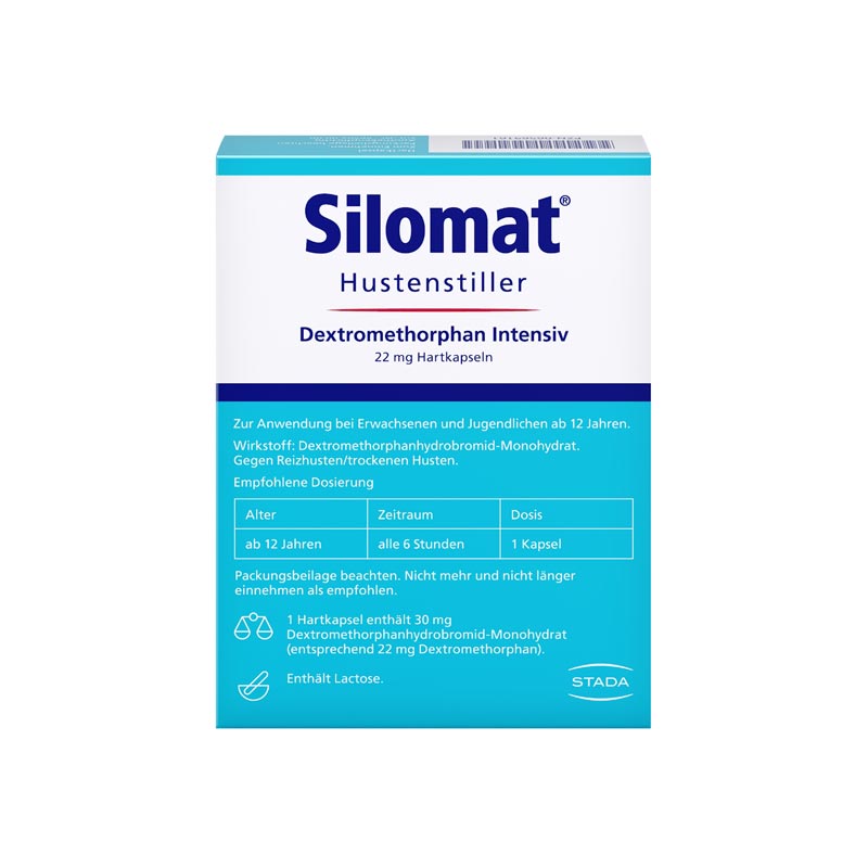 Silomat Hustenstiller Dextromethorphan Intensiv 12 St Hartkapseln