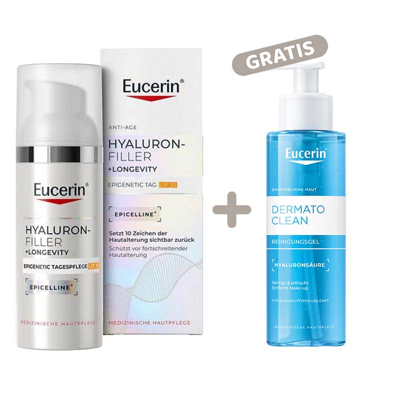 Eucerin HYALURON-FILLER + LONGEVITY EPIGENETIC TAG LSF 30 +20% sparen* 50 ml Creme