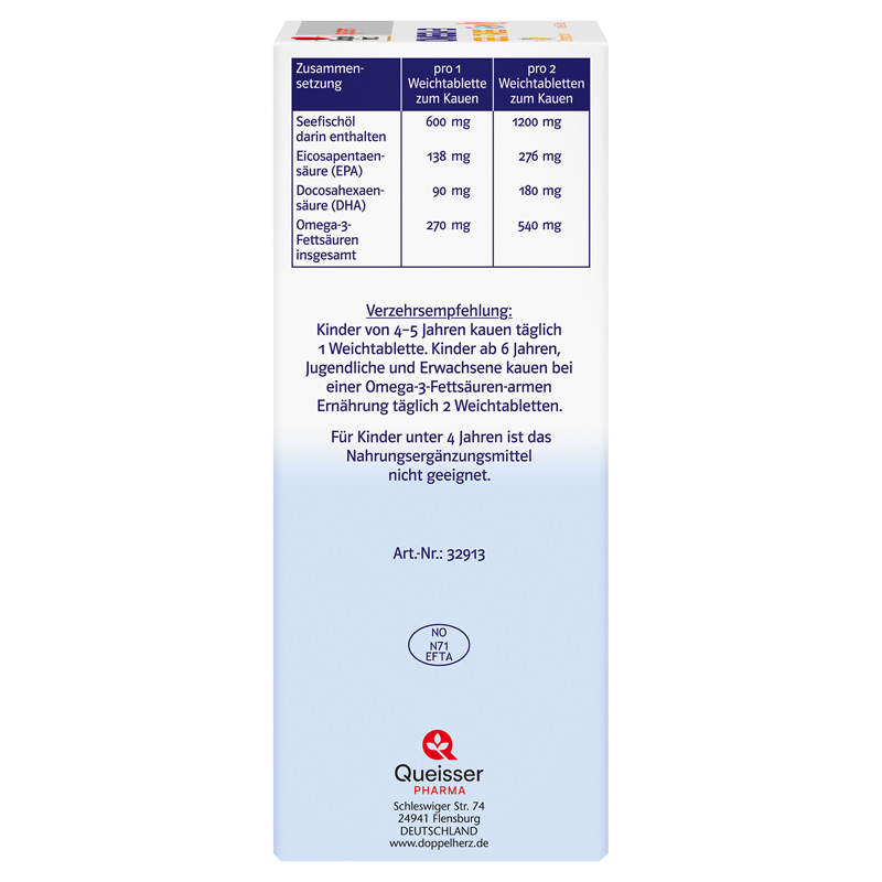 Doppelherz system OMEGA-3 GEL-TABS family  120 St Kautabletten