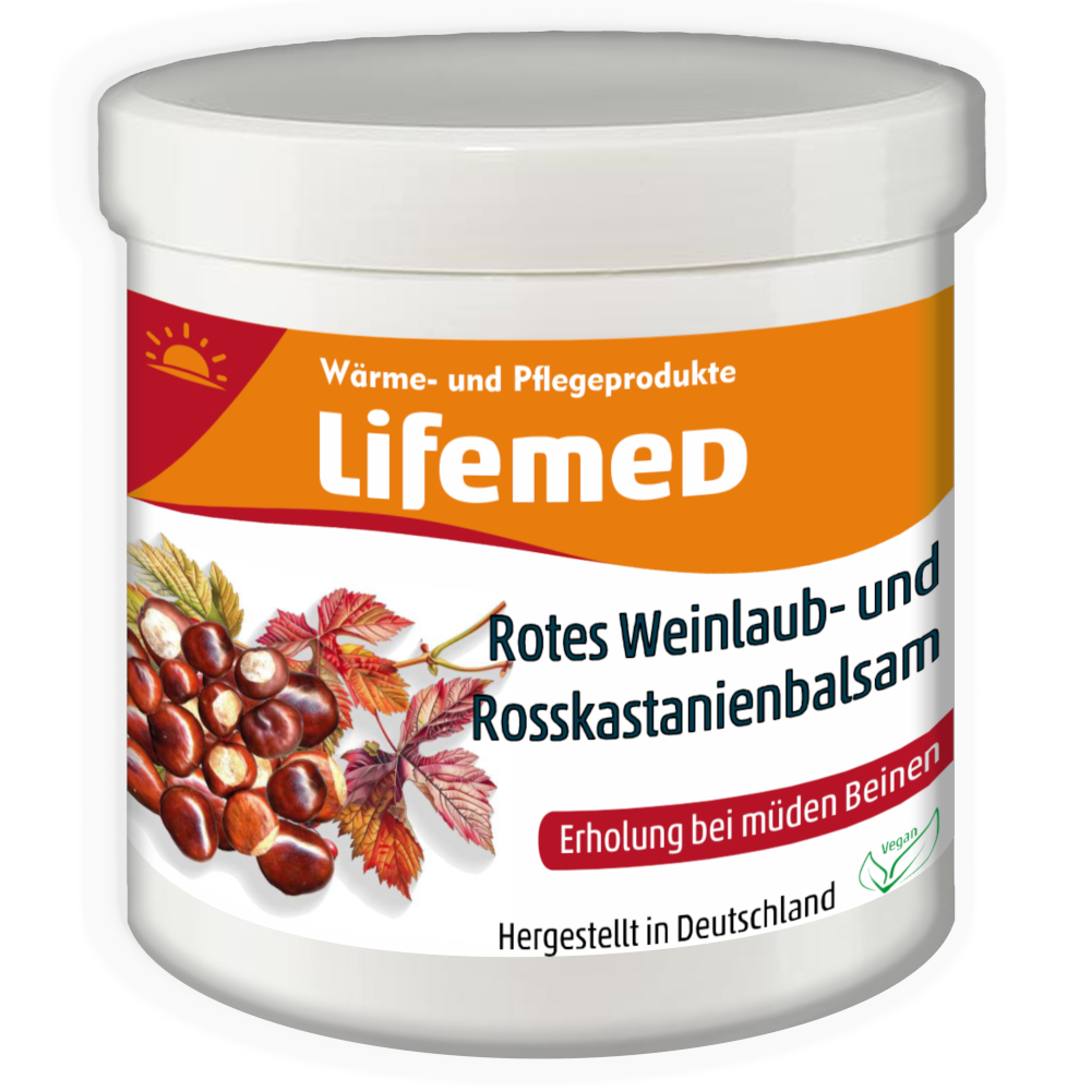 lifemed Rotes Weinlaub- und Rosskastanienbalsam 250 ml Balsam