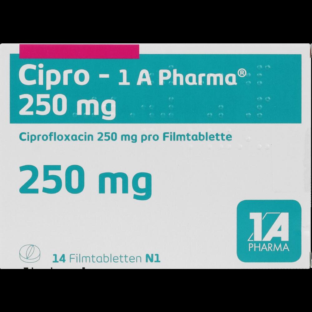 Cipro-1 A Pharma 250mg 14 St Filmtabletten