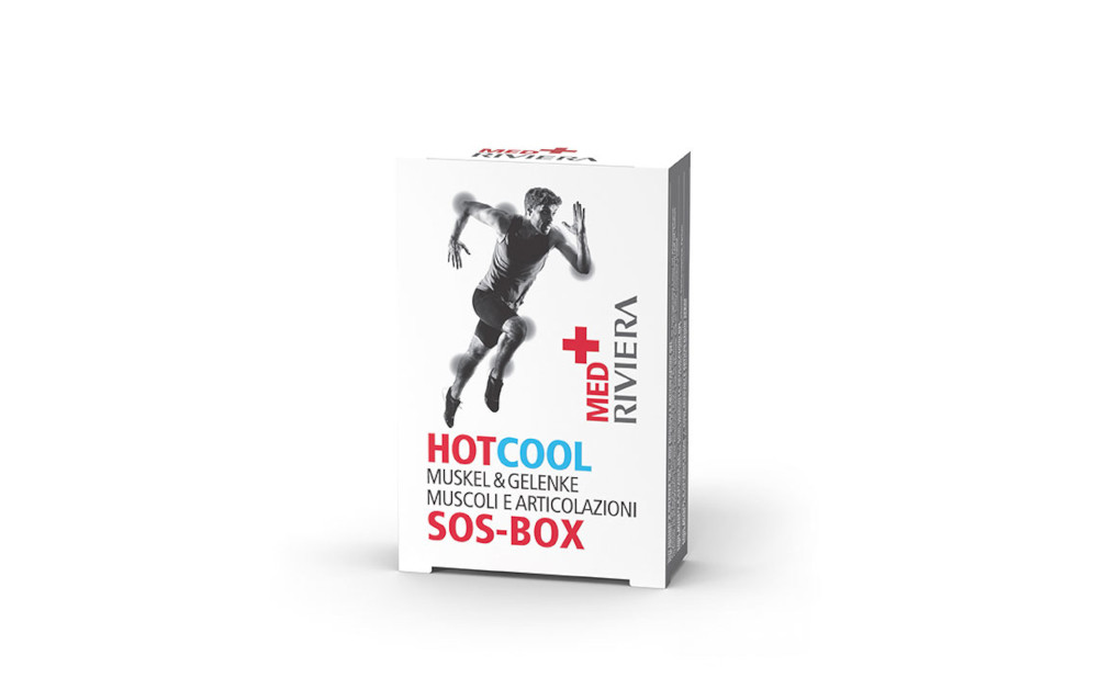RIVIERA MED+ Hot Cool Muskel & Gelenke SOS-BOX 3X2 ml Gel