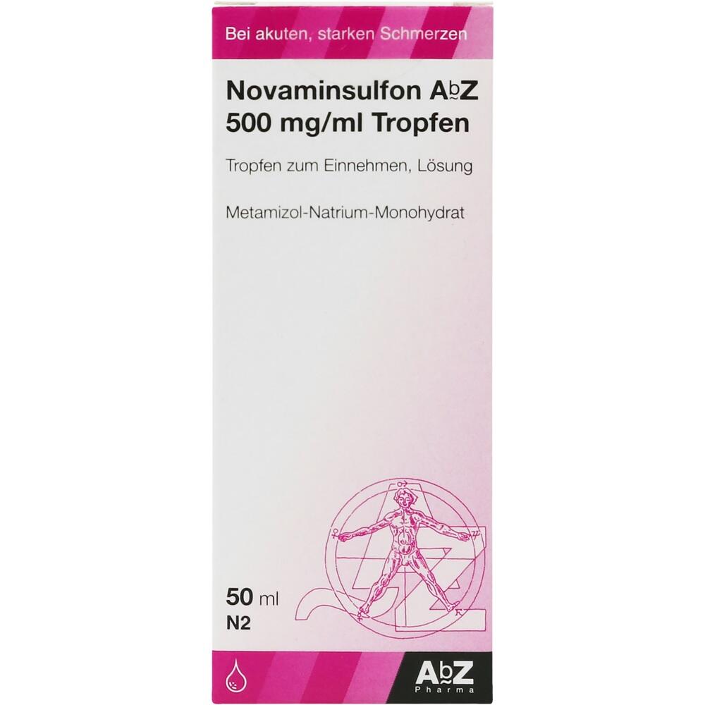 Novaminsulfon AbZ 500mg/ml 50 ml Tropfen zum Einnehmen