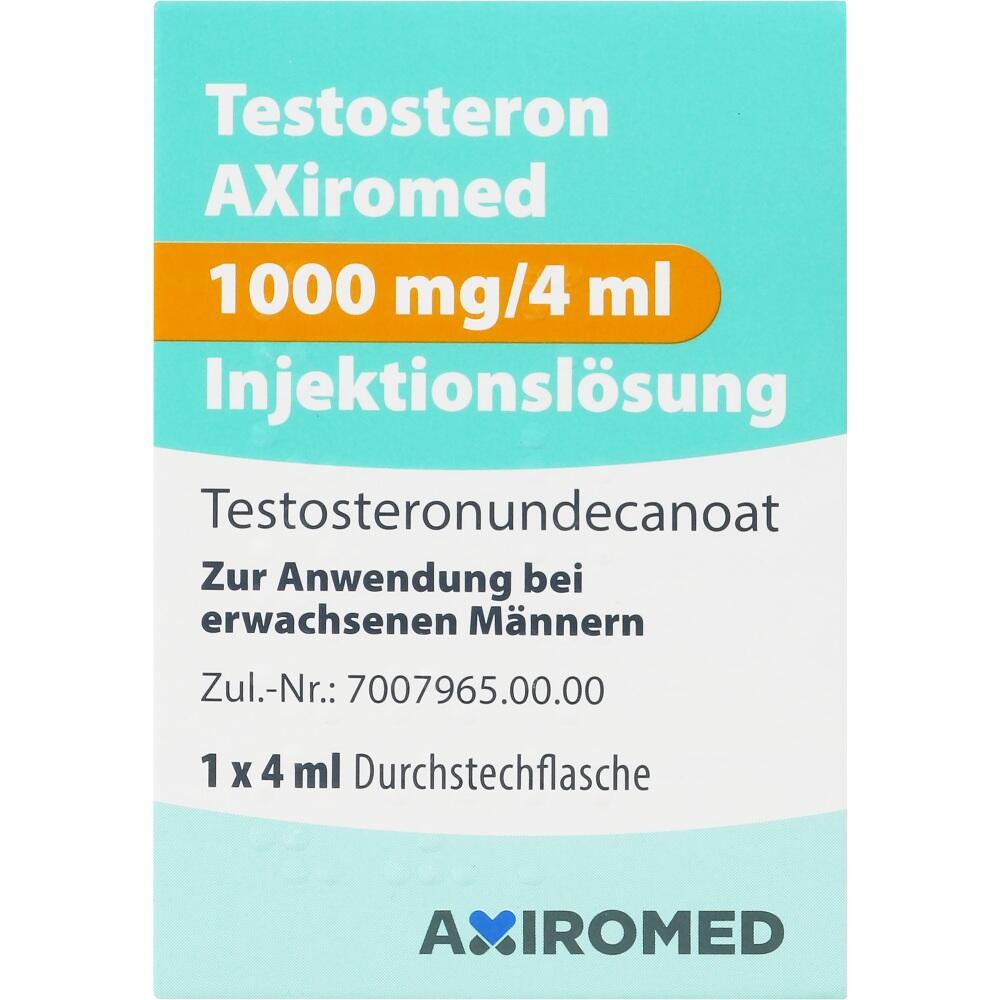 Testosteron AXiromed 1000 mg/4 ml 1 St Injektionslösung