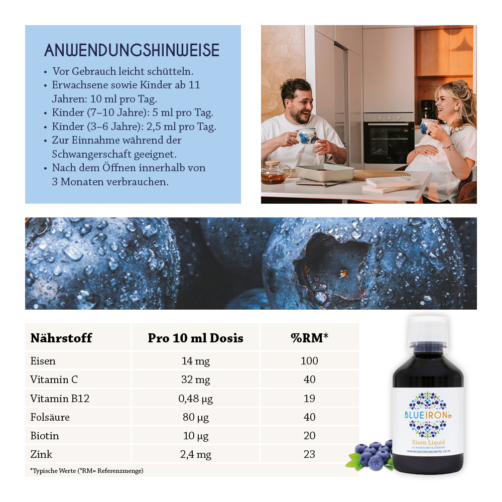 BLUE IRON Eisen Liquid 250 ml Flüssigkeit zum Einnehmen