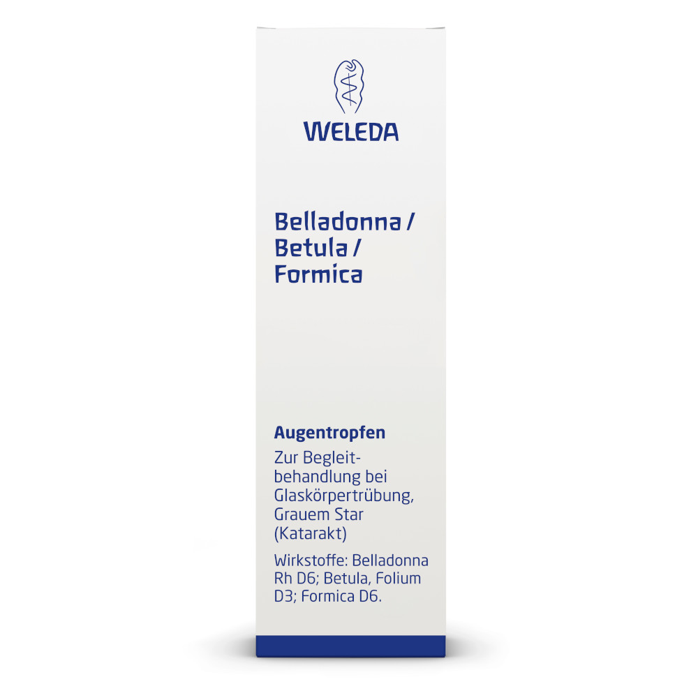 WELEDA BELLADONNA/BETULA/FORMICA Augentropfen 10 ml Augentropfen