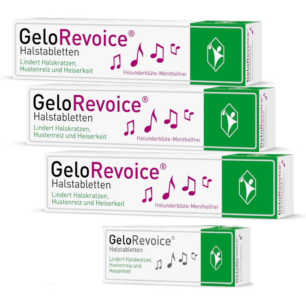 GeloRevoice Holunderblüte-Mentholfrei 3er Set 3X20 St Lutschtabletten
