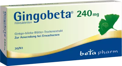 Gingobeta 240mg 30 St Filmtabletten