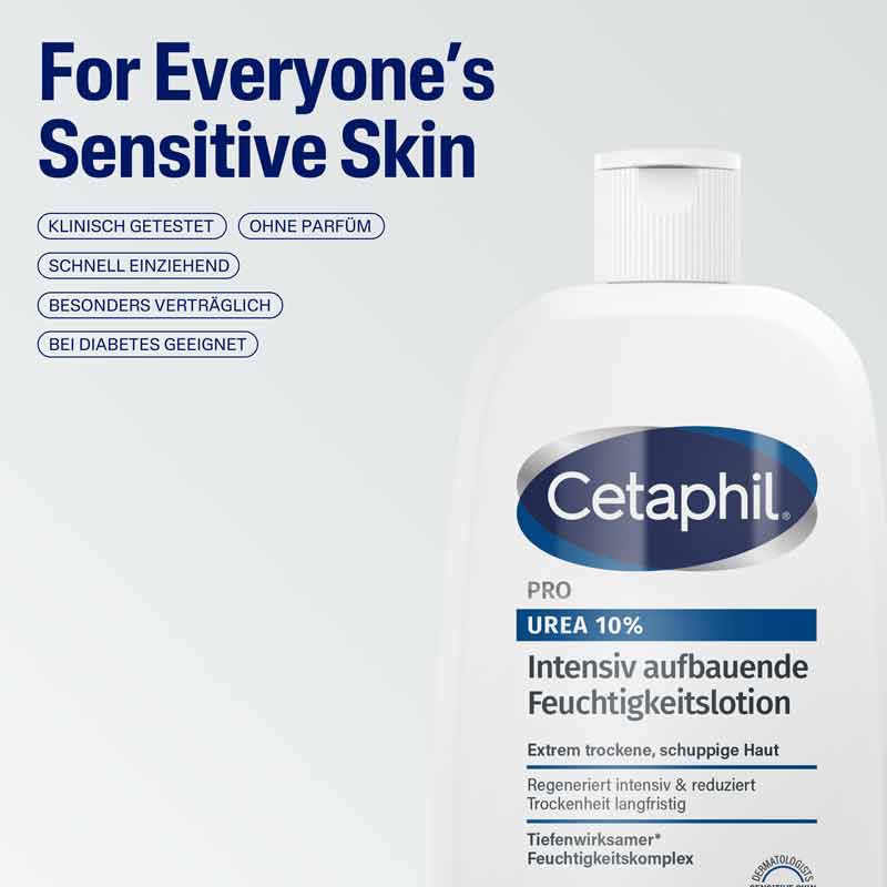 Cetaphil PRO UREA 10% Intensiv aufbauende Feuchtigkeitslotion 500 ml Lotion