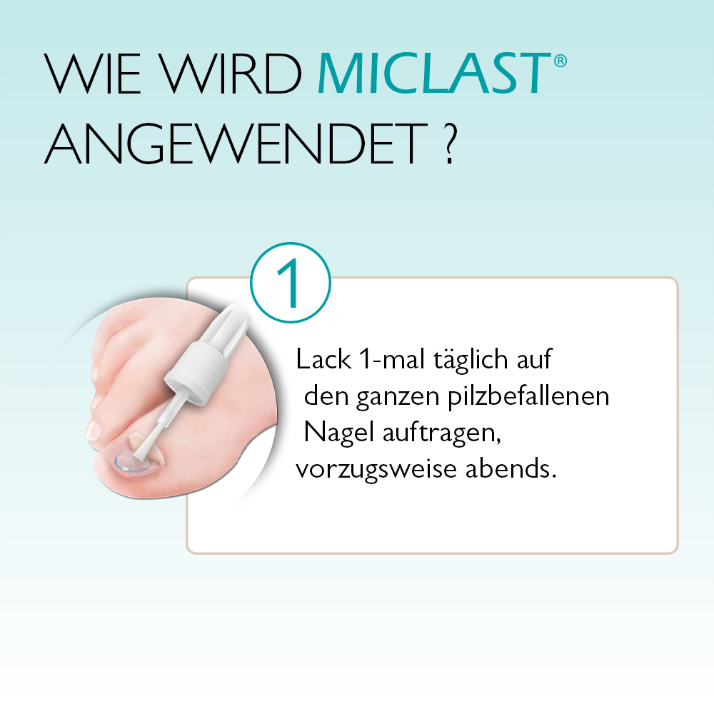 MICLAST 80 mg/g wirkstoffhaltiger Nagellack 2X3 ml Wirkstoffhaltiger Nagellack