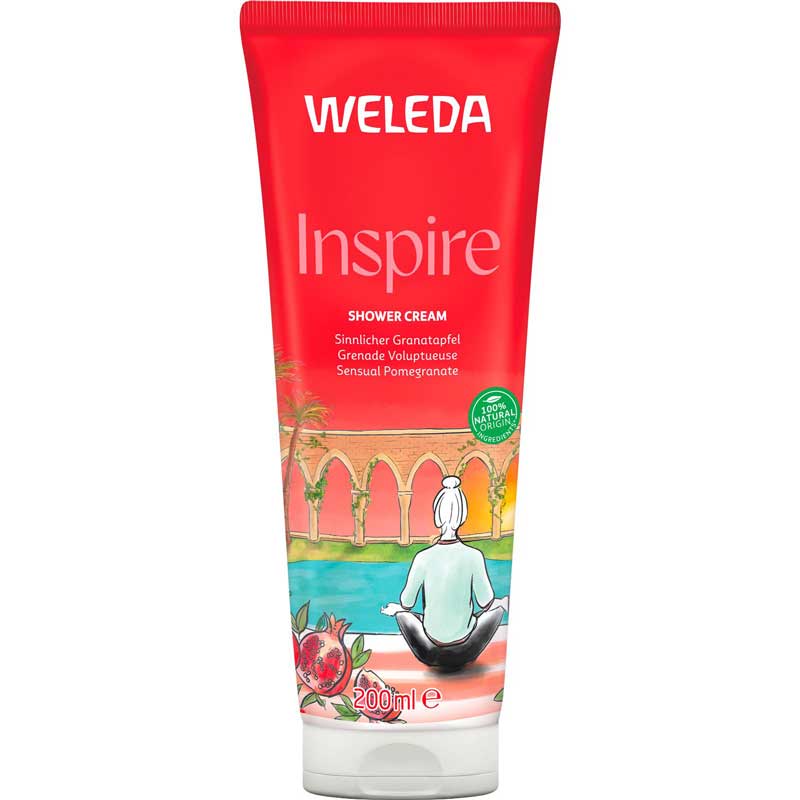 Weleda Inspire Shower Cream Granatapfel 200 ml Duschgel