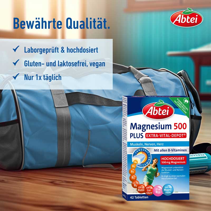Abtei Magnesium 500 PLUS  42 St Tabletten