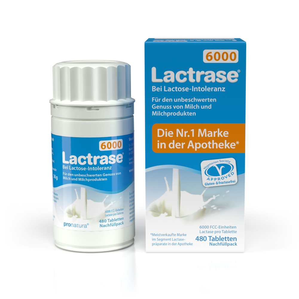 Lactrase 6000 FCC Tabletten Klickspender Nachfüllpack 480 St Tabletten