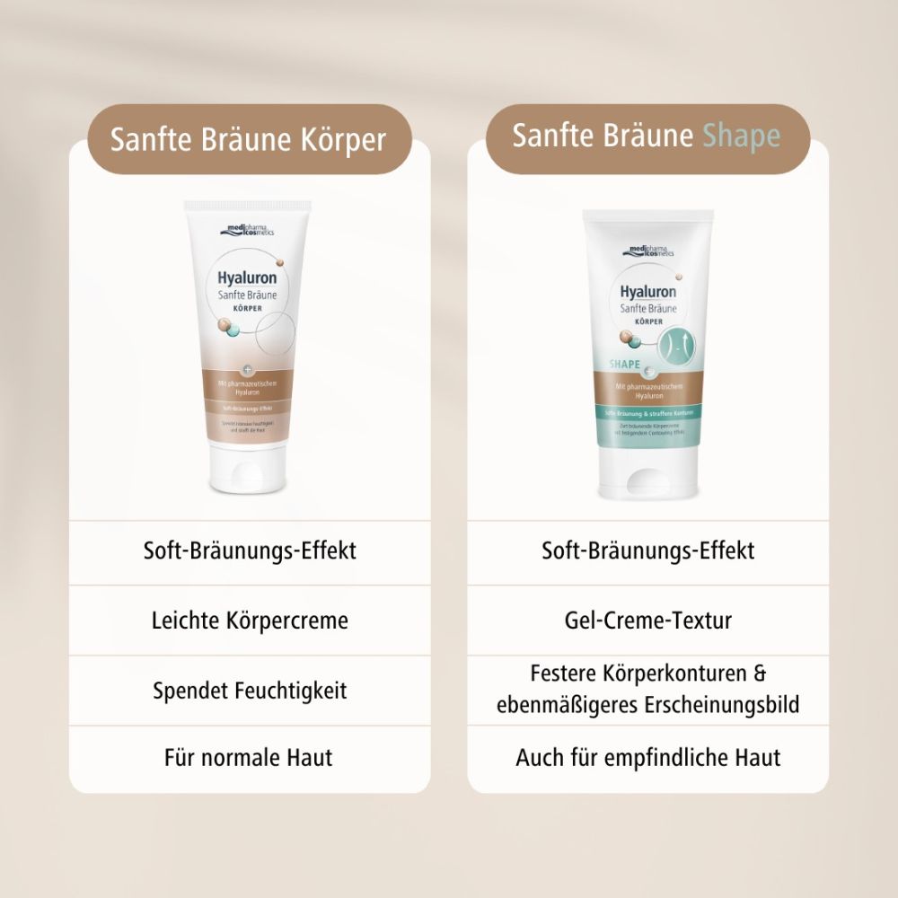 Hyaluron Sanfte Bräune KÖRPER SHAPE 150 ml Creme