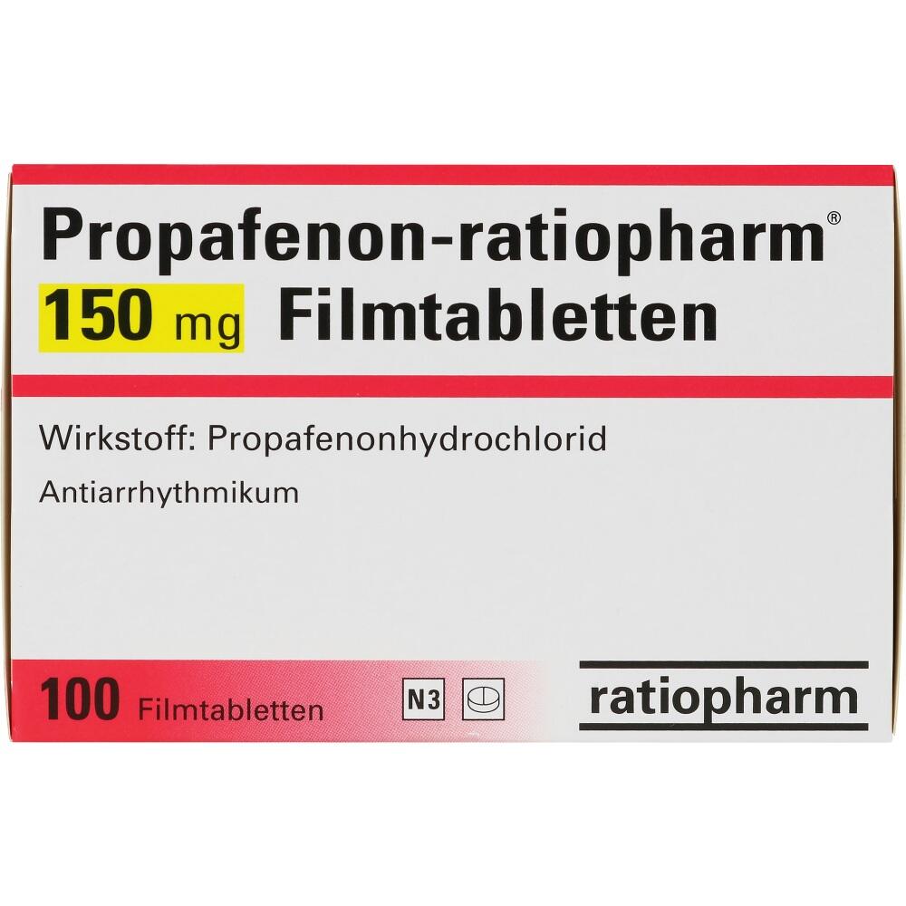 PROPAFENON ratiopharm 150 mg Filmtabletten 100 St Filmtabletten