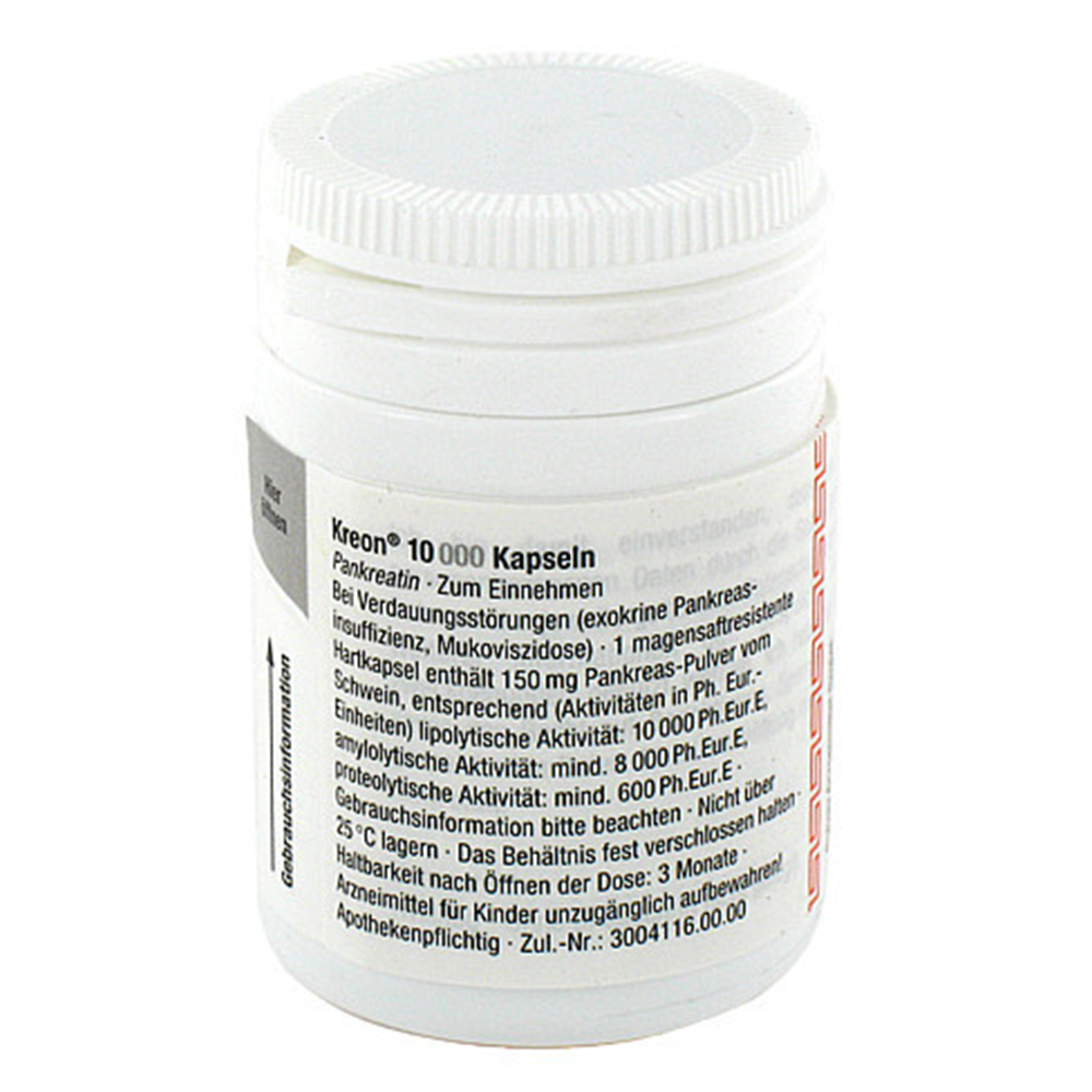 Kreon 10000 100 St Hartkapseln mit magensaftresistent überzogenen Pellets