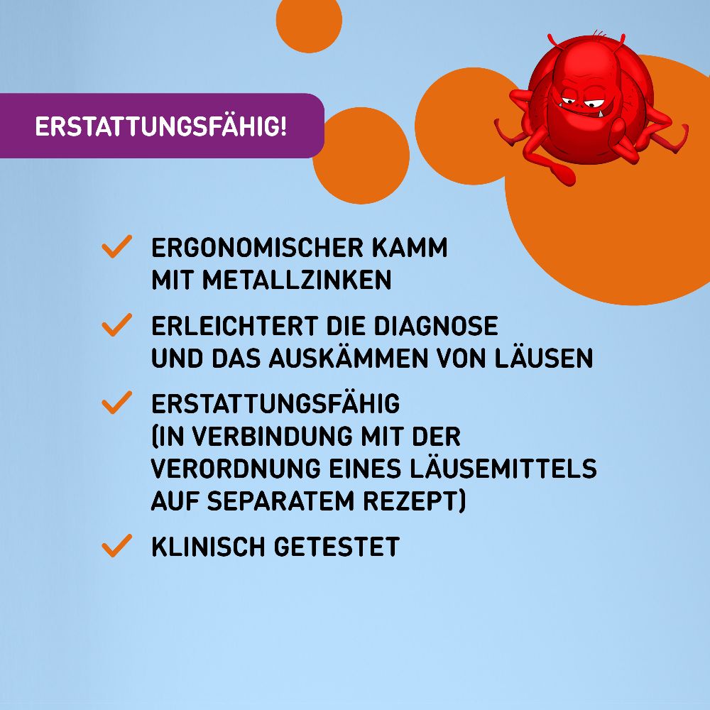 NYDA Läuse- und Nissenkamm Metall  1 St