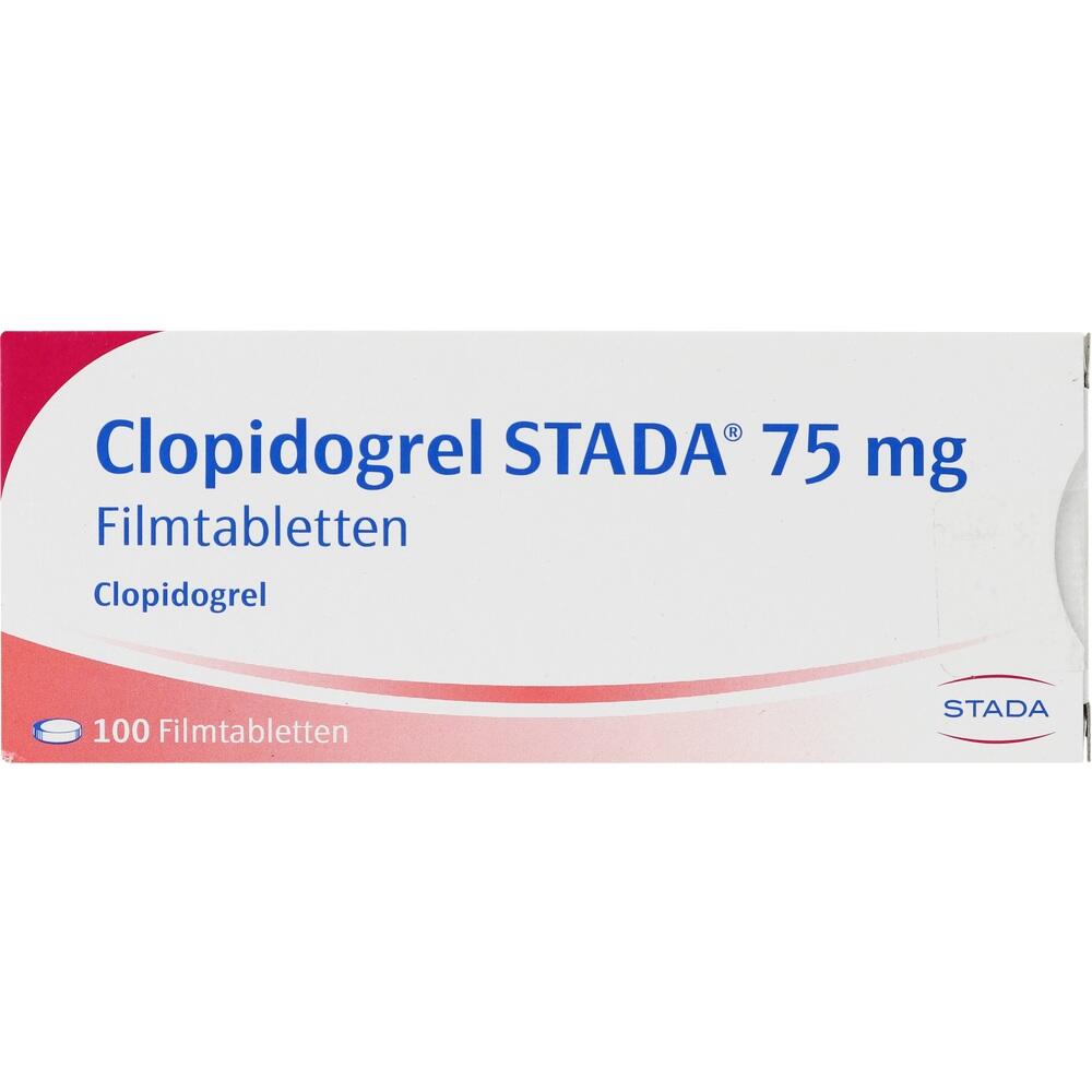 Clopidigrel STADA 75 mg 100 St Filmtabletten