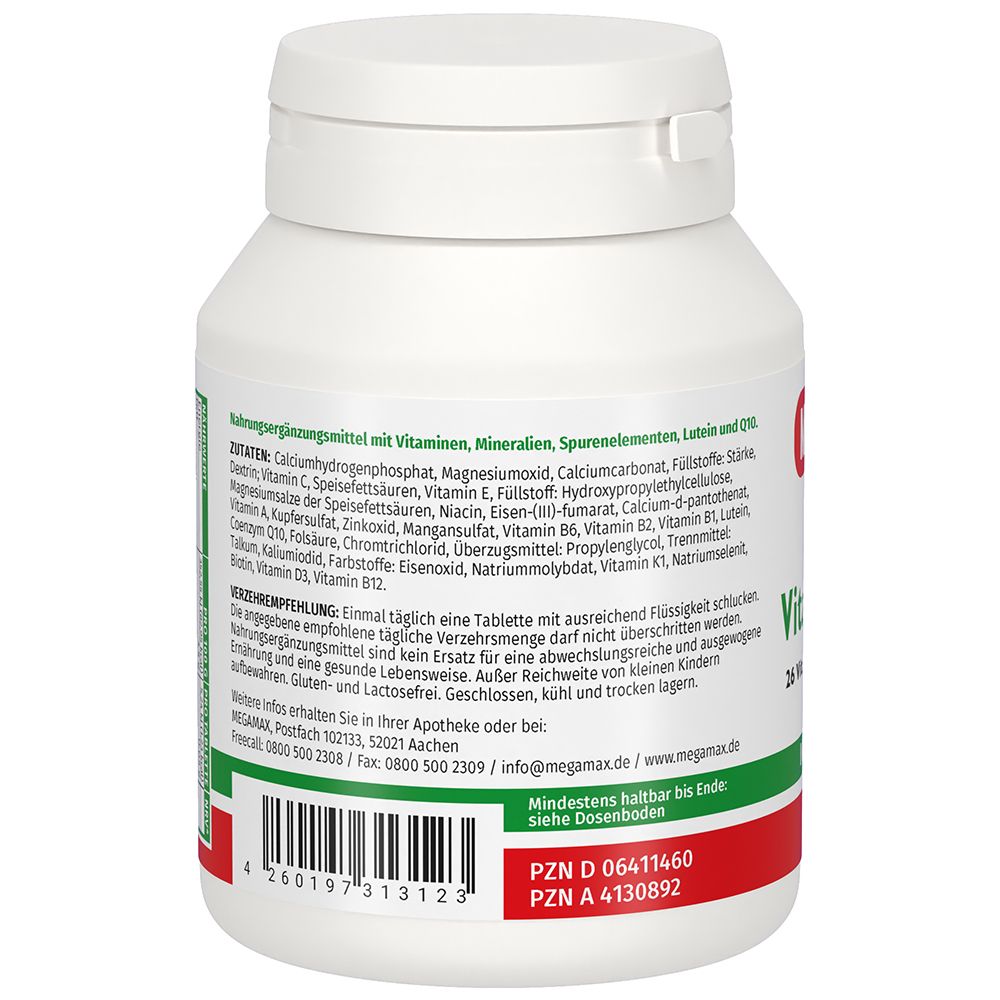 MEGAMAX Vitamine A-Z 100 St Tabletten