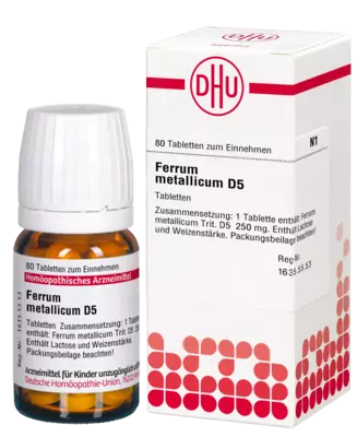 FERRUM METALLICUM D 5 Tabletten 80 St Tabletten