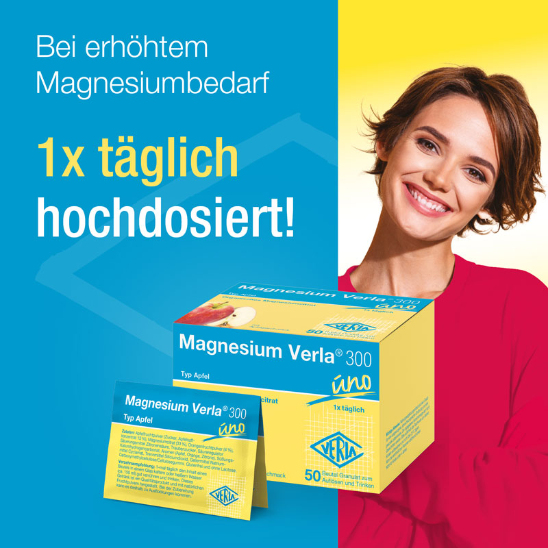 Magnesium Verla 300 uno Typ Apfel 50 St Granulat