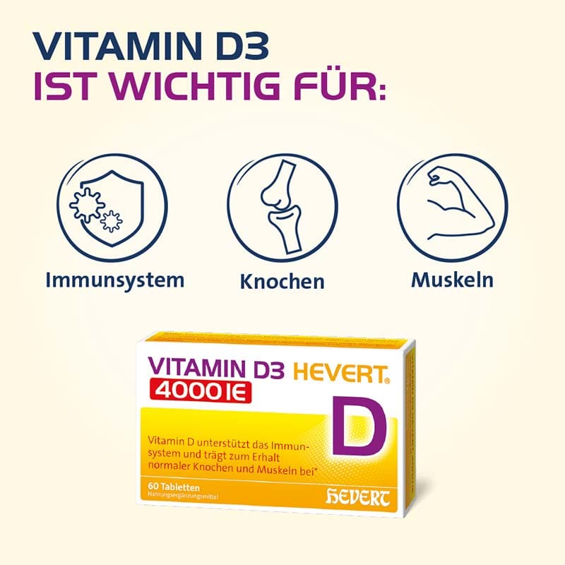 VITAMIN D3 HEVERT 4000 IE 100 St Tabletten
