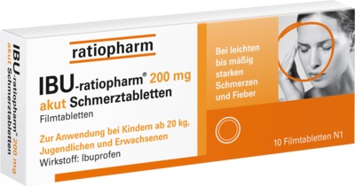 IBU-ratiopharm 200 mg akut  10 St Filmtabletten