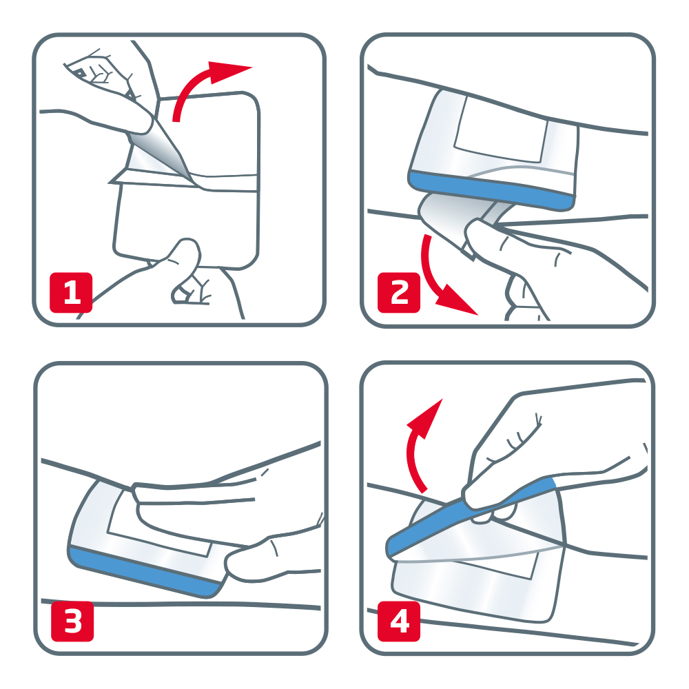 Leukoplast Leukomed Sorbact Steril 5cm x 7.2cm 3 St Verband