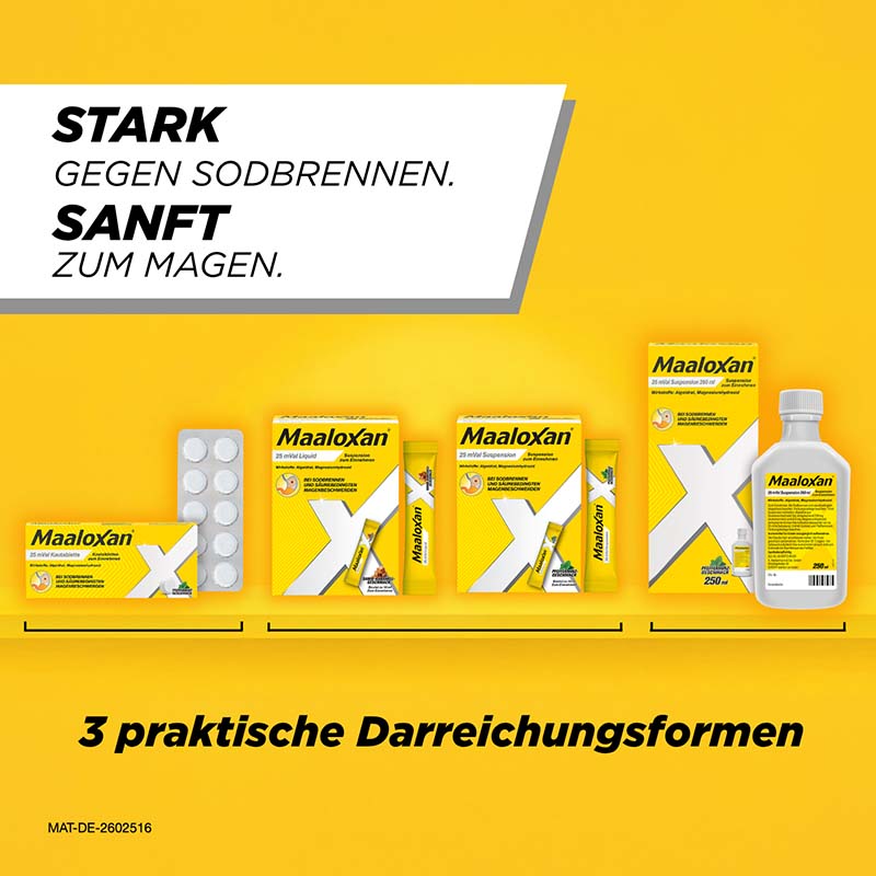 Maaloxan Suspension bei Sodbrennen & Magenschmerzen 20X10 ml Suspension