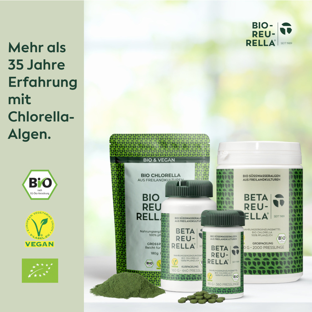 BIO REU-RELLA BIO CHLORELLA 180 g Pulver