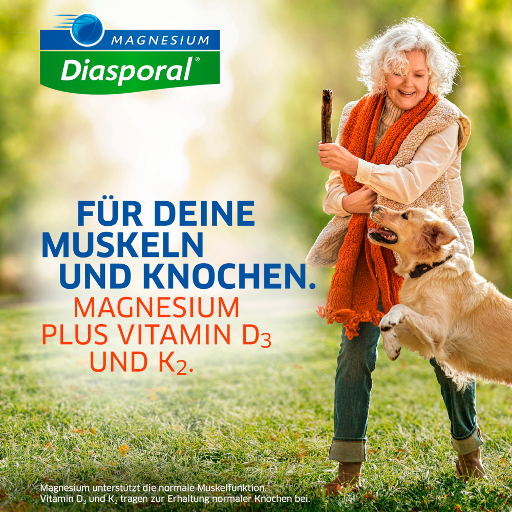 MAGNESIUM Diasporal Pro Muskeln + Knochen direkt 30 St Granulat