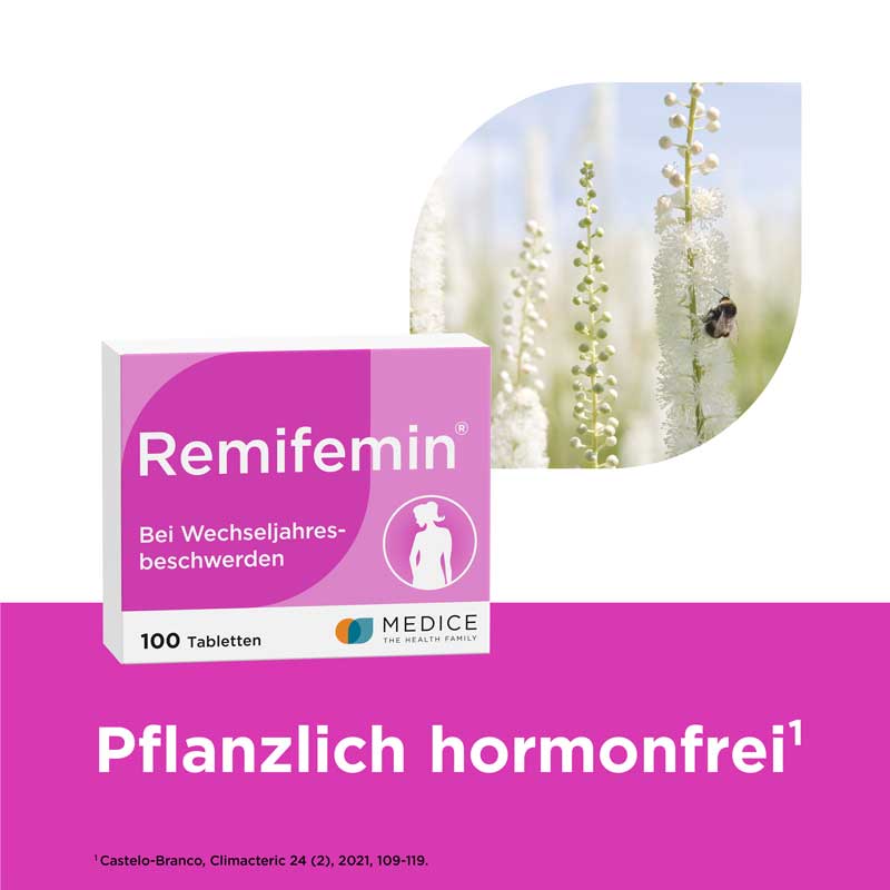 Remifemin bei Wechseljahresbeschwerden 100 St Tabletten