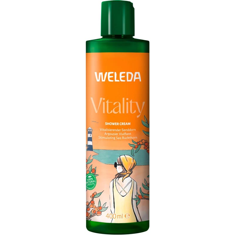 WELEDA Vitality SHOWER CREAM Sanddorn 400 ml Duschgel