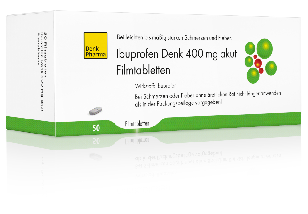 Ibuprofen Denk 400 mg akut 50 St Filmtabletten