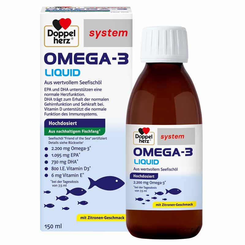 Doppelherz system OMEGA-3 LIQUID  150 ml Flüssigkeit