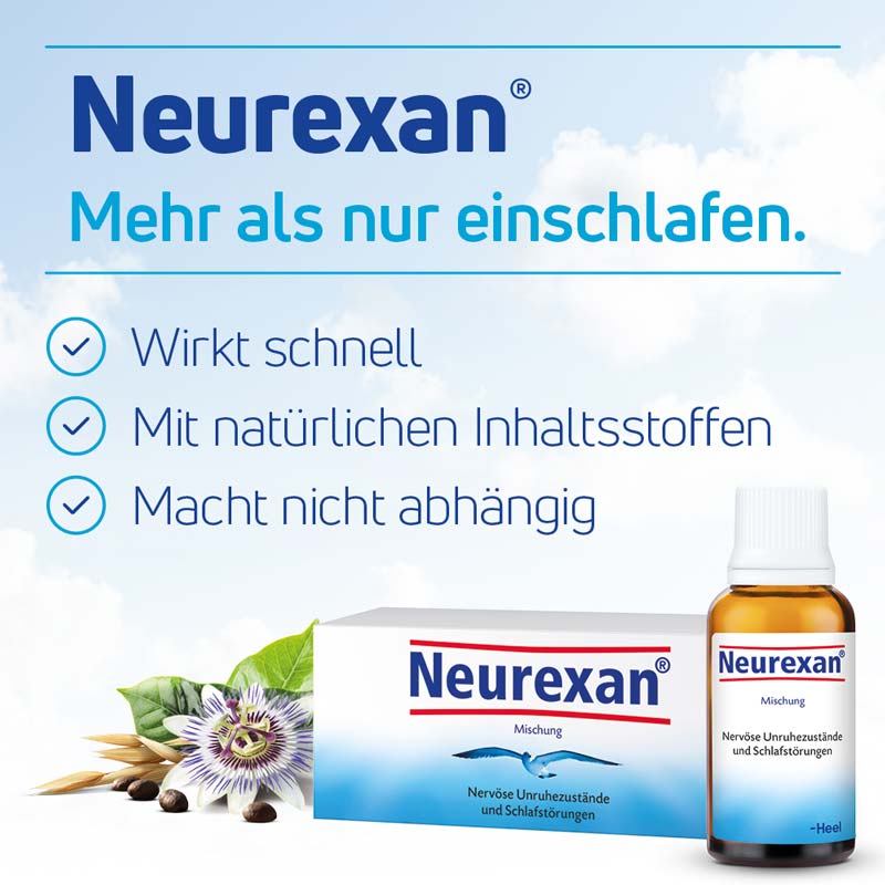 Neurexan bei Schlafstörungen und  nervösen Unruhezuständen 100 ml Tropfen