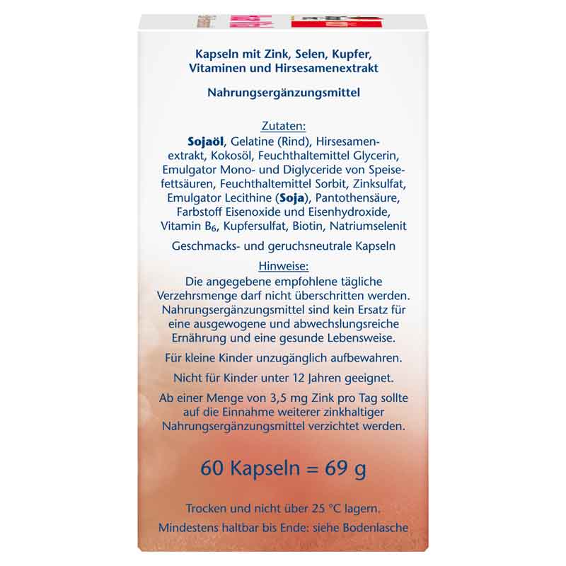 Doppelherz aktiv Haar Vital + Zink + Hirsesamenextrakt 60 St Kapseln